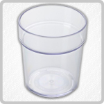 Plastic Beaker Clear Glass Style - 280ml