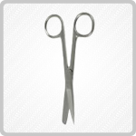 5" Stainless Steel Dressing Scissors Blunt/Sharp