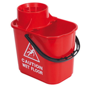 Red Contract Bucket With Wringer