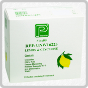 Lemon & Glycerine Swab Sticks 3x25