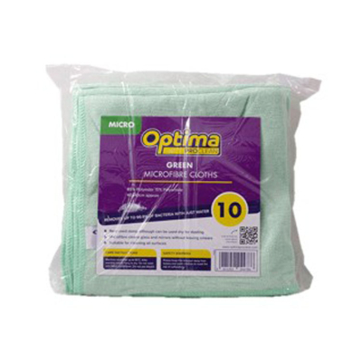 Microfibre Cloths - Green 1x10