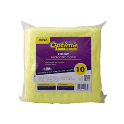 Microfibre Cloths - Yellow 1x10