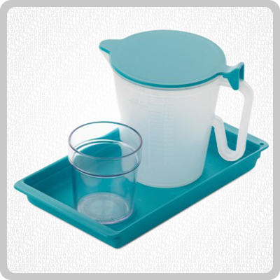 Plastic Bedside Locker Set