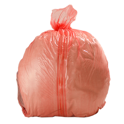 Long Red Soluble Strip Laundry Bags 4x50 Long Red Soluble Strip Laundry Bags 4x50