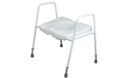 Toilet Frame With Raised Toilet Seat Freestanding